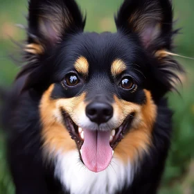 Joyful Dog with Perky Ears and Expressive Eyes