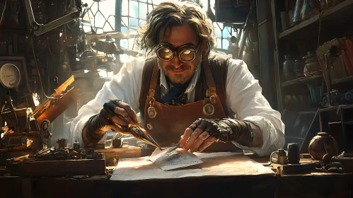 Man in Workshop