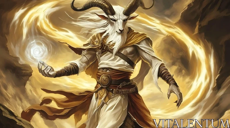 Horned Warrior Casting Spell