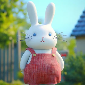 Adorable Cartoon Rabbit Character