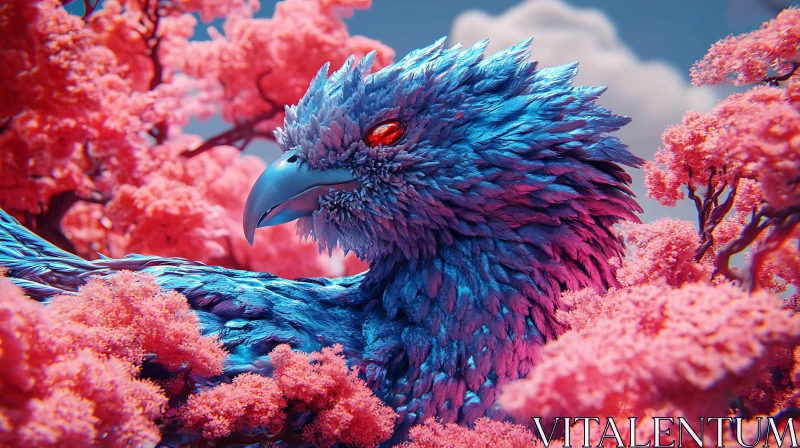 Fantasy Bird in Sakura Garden