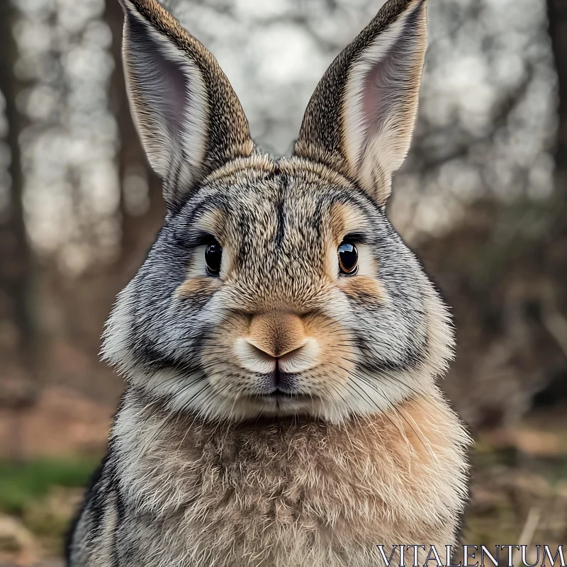 Close-Up of a Wild Rabbit