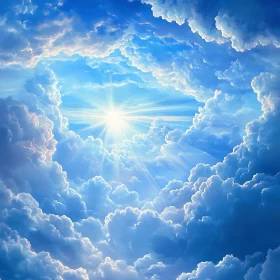 Celestial Cloudscape: A Vision of Serenity