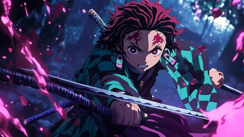 Action-Packed Anime Sword Fight