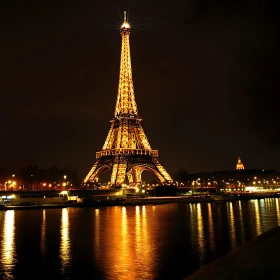Parisian Nightscape with Eiffel Tower