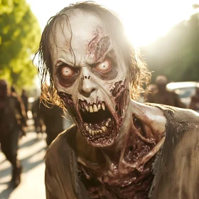 Macabre Zombie in Sunlight