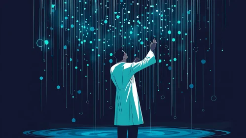 Abstract Tech Interface Illustration