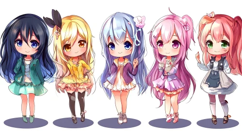 Adorable Chibi Anime Characters Collection