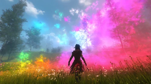 Colorful Forest Walk