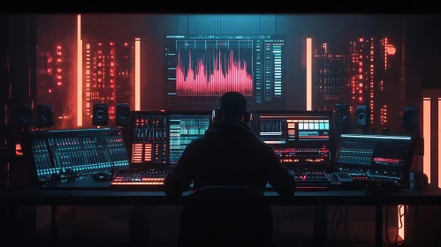 Cyberpunk Music Studio