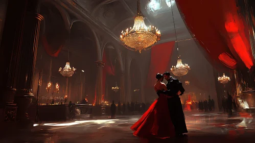 Elegant Couple Dancing