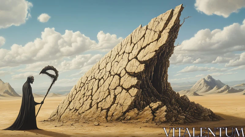 Arid Vista with Deathly Figure