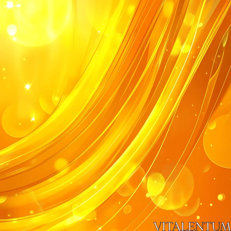 Radiant Amber Hues Abstract Design