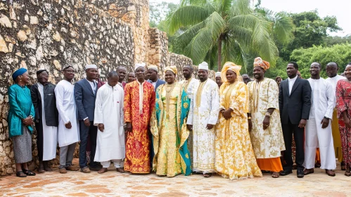 Group in Traditional Clothing