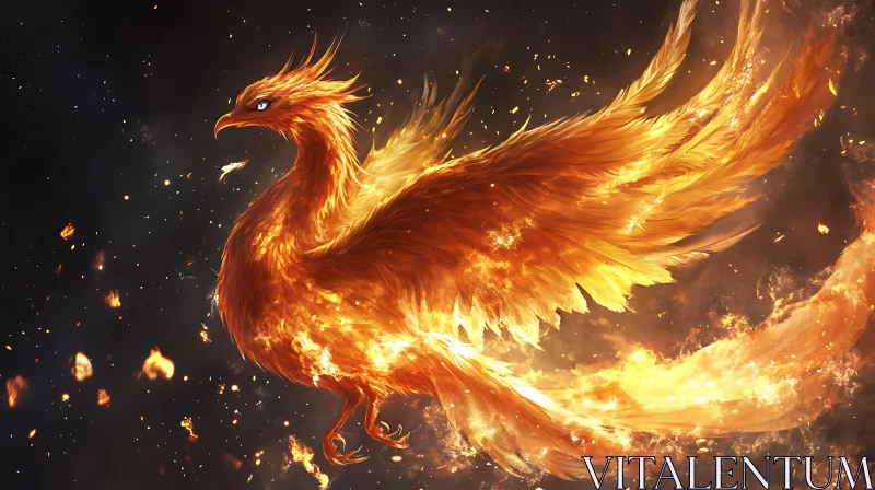 Phoenix Rising from Ashes