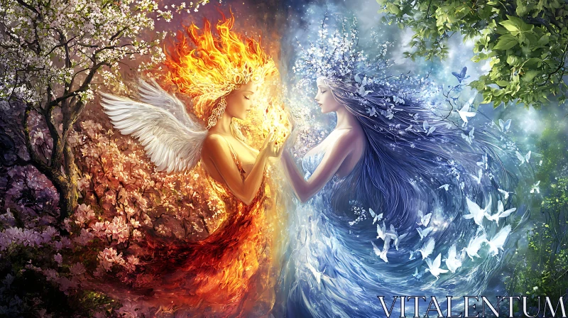 Elemental Angels Art Print