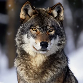 Winter Wolf: A Portrait of Arctic Majesty