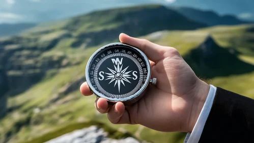 Navigating the mountains with a compass