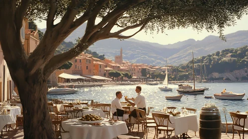 Italian Seaside Restaurant with Ocean View
