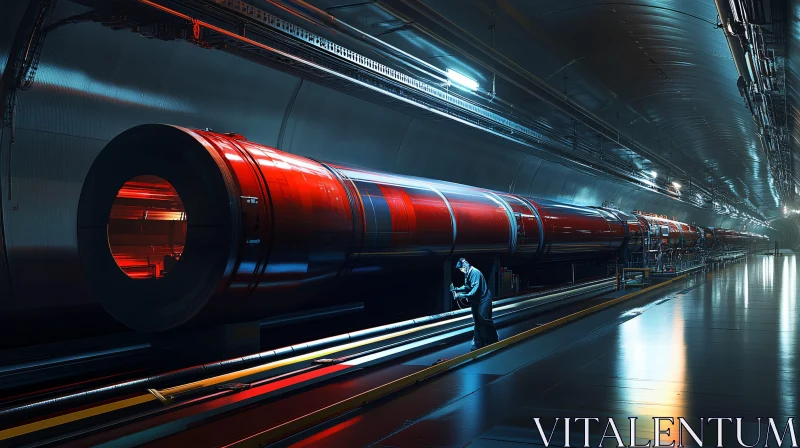 Machine in Industrial Tunnel