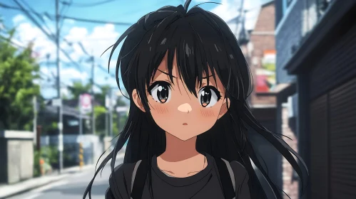 Urban Street Anime Girl