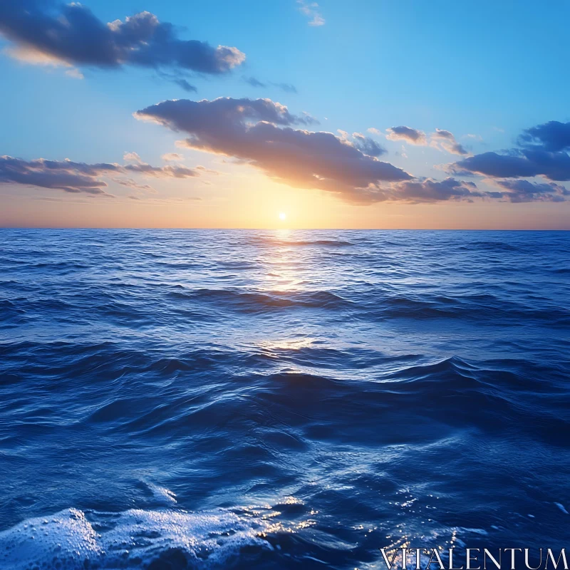 Peaceful Seascape at Dusk, Ocean View