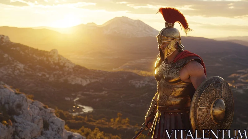 Epic Ancient Battlefield at Dusk