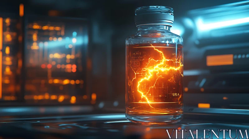 Energy Source in Glass Container