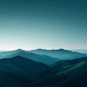 Peaceful Blue Mountain Layers