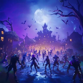 Full Moon Halloween Night