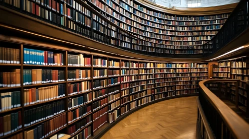 Grandeur of Knowledge: A Library's Embrace