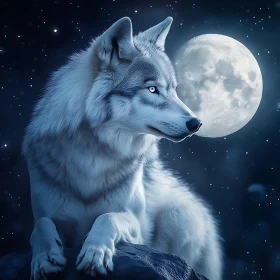 Lunar Wolf Portrait