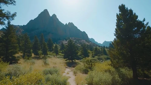 Picturesque Mountain Landscape Scene