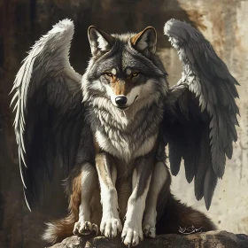 Wolf with Wings: An Angelic Beast