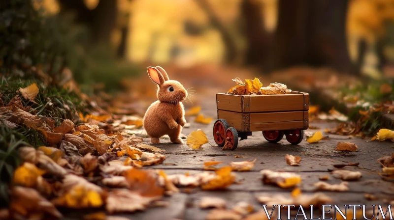 AI ART Bunny's Autumn Harvest