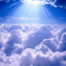 Peaceful Sky with Sunlight