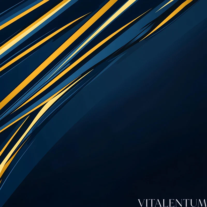 Modern Abstract Design with Gold Accents AI Image