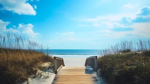 Coastal Boardwalk to Beach Paradise