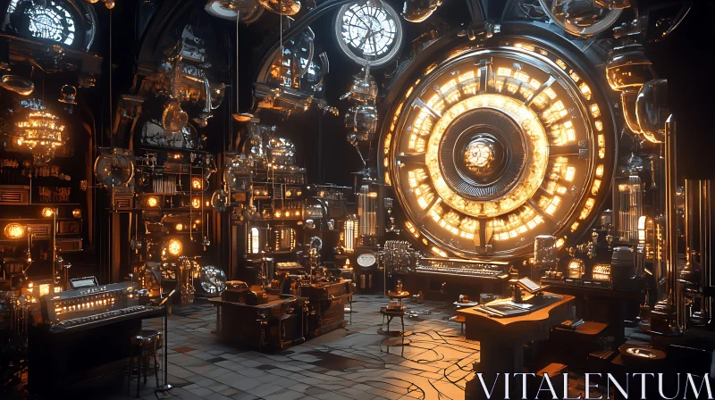 Clockwork Time Travel Device AI Image