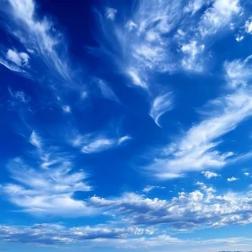 Whispers of Clouds: A Blue Sky Serenade