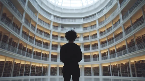 Architectural Library Silhouette