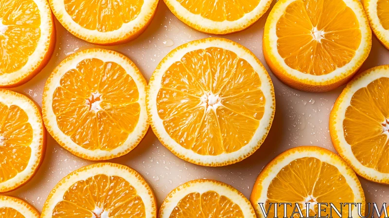 Juicy Orange Segments Close-Up AI Image