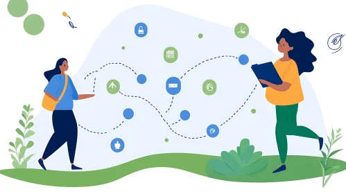 Business Communication Network Concept Art