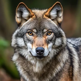 Wolf's Gaze: An Animal Portrait