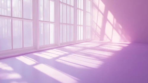 Sunlit Room in Light Purple