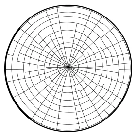 Circular Grid Pattern Abstract Illustration