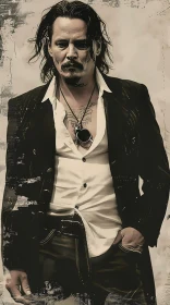 Johnny Depp in a Stylish Portrait