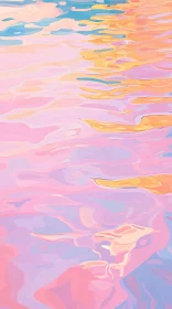 Pastel Colored Abstract Water Ripples