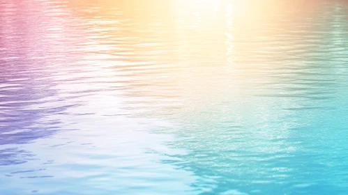 Soft and Colorful Water Reflection