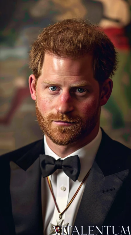 AI ART Formal Portrait of Prince Harry